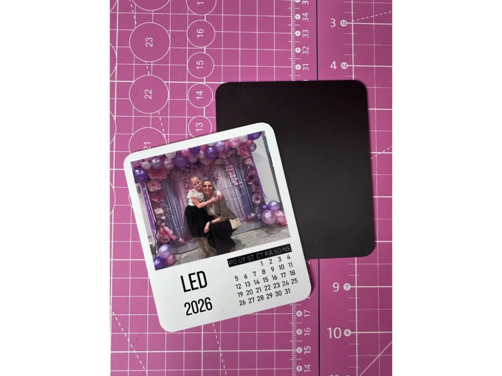 Magnetický fotokalendář sada 12 ks (8,5 × 10 cm)
